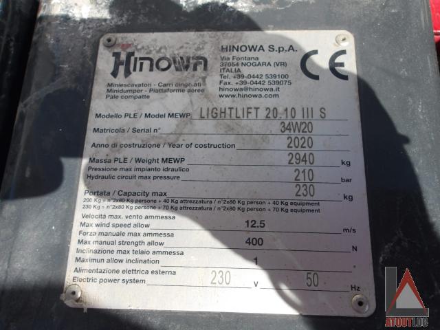 nacelle occasion HINOWA LL2010