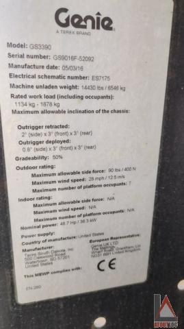 nacelle occasion GENIE GS3390RT