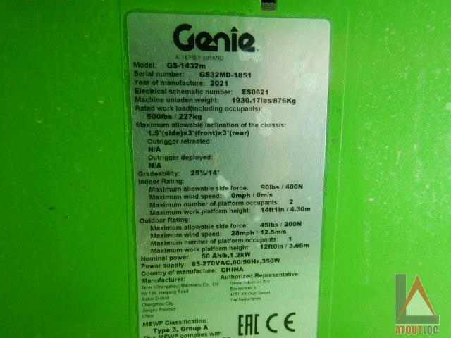 nacelle occasion GENIE GS1432M