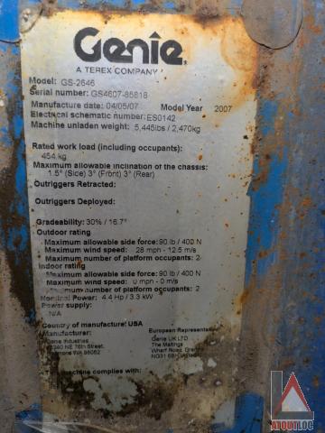 nacelle occasion GENIE GS2646