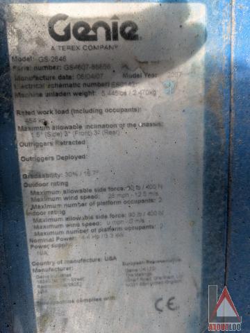 nacelle occasion GENIE GS2646