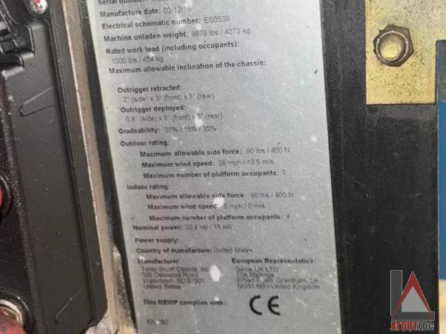 nacelle occasion GENIE GS3369DC