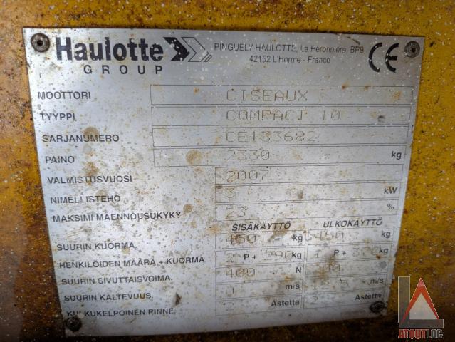 nacelle occasion HAULOTTE COMPACT 10