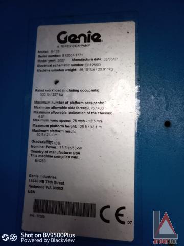 nacelle occasion GENIE S125