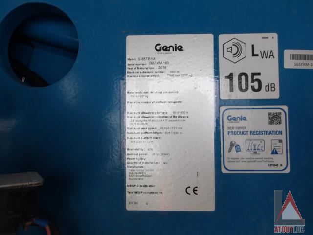 nacelle occasion GENIE S65 TRAX