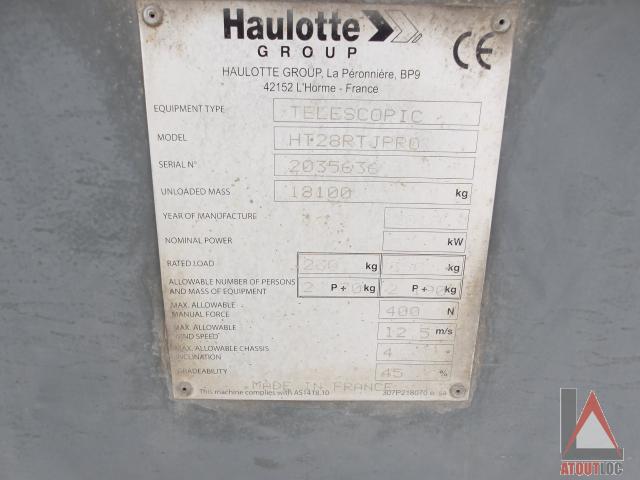nacelle occasion HAULOTTE HT28RTJ PRO
