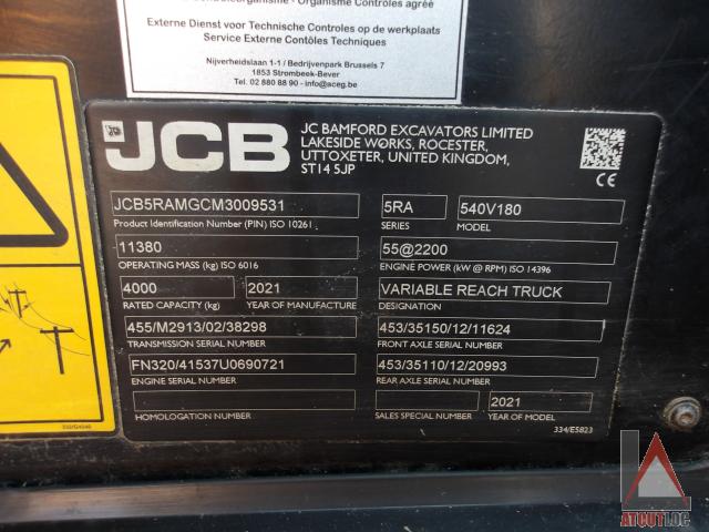 nacelle occasion JCB 540-180