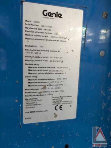 nacelle occasion GENIE GR26J