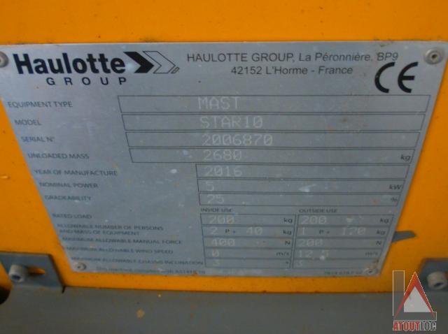 nacelle occasion HAULOTTE STAR 10AC