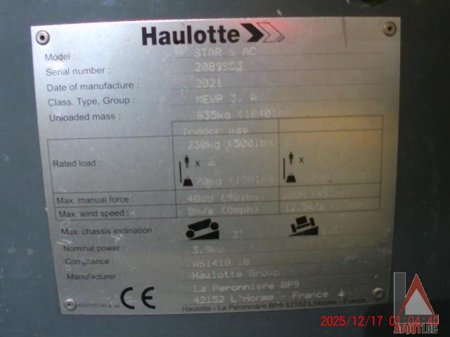 nacelle occasion HAULOTTE STAR 6AC